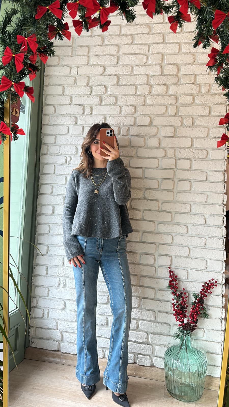 Hafif İspanyol Kesim Pantolon