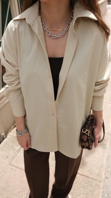 Oversize Poplin Gömlek