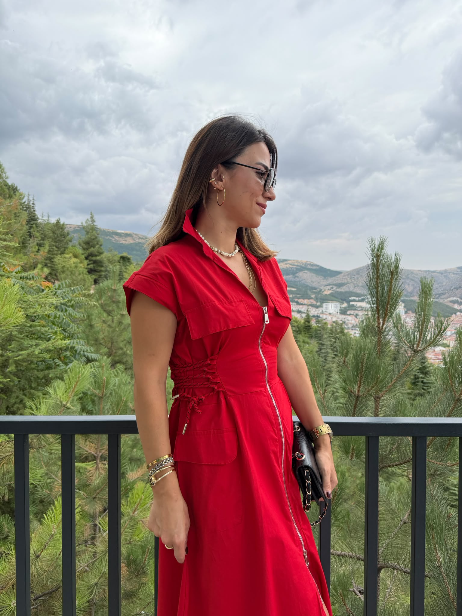 Tasarım Poplin Elbise